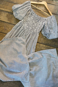 Jill Stripe Jumpsuit