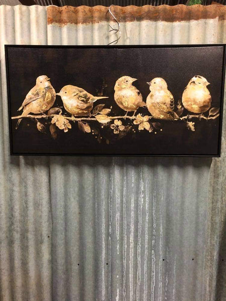 Gold Bird Canvas