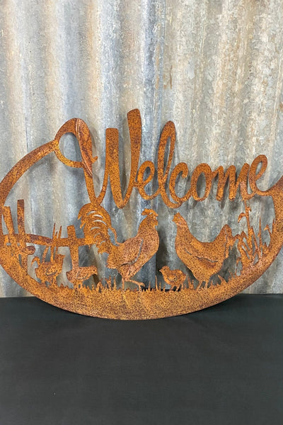 Laser-cut Welcome Wall Art