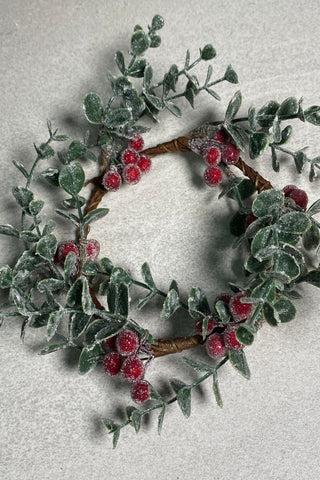 Frosted Berry Candle Ring