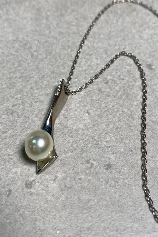 Glass Pearl Crystal Necklace