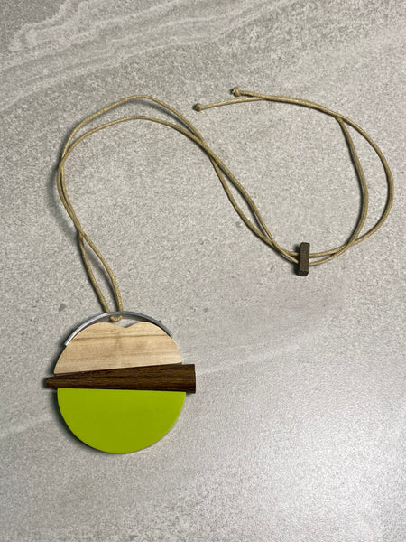 Wooden Apple Necklace