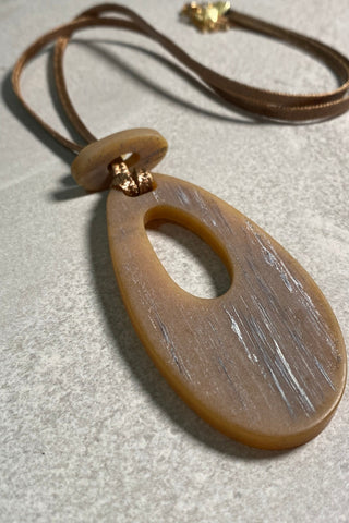 Oval Resin Necklace