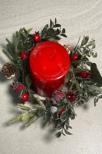 Red Berry Candle Ring