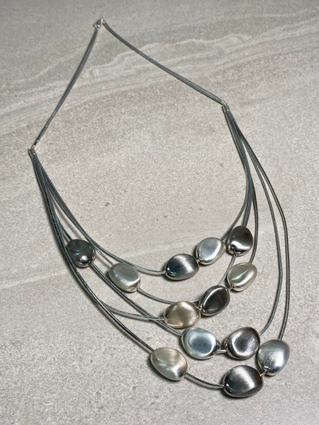 Silver Pebbles Necklace