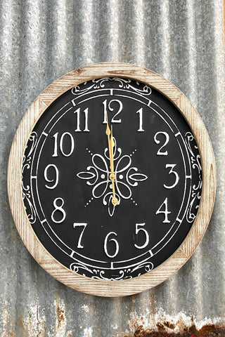Noir Ornate Clock