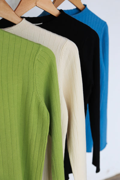 L/Sleeve Ribbed Top