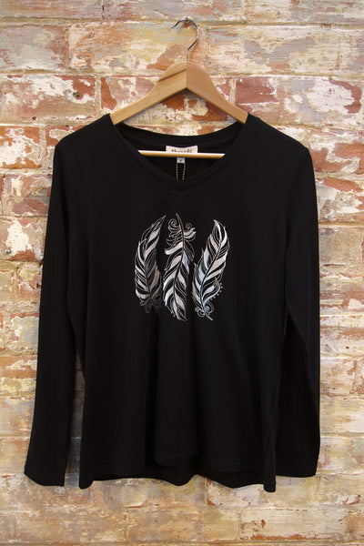 Foil Feather L/S Tee
